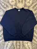 Jerzees Vintage Basic Blank Blue Crewneck