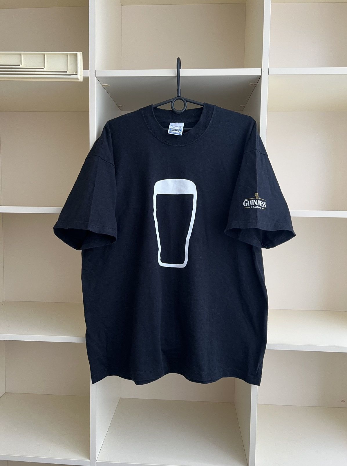 Vintage 90s Guinness Draught T Shirt Tee Screen Stars
