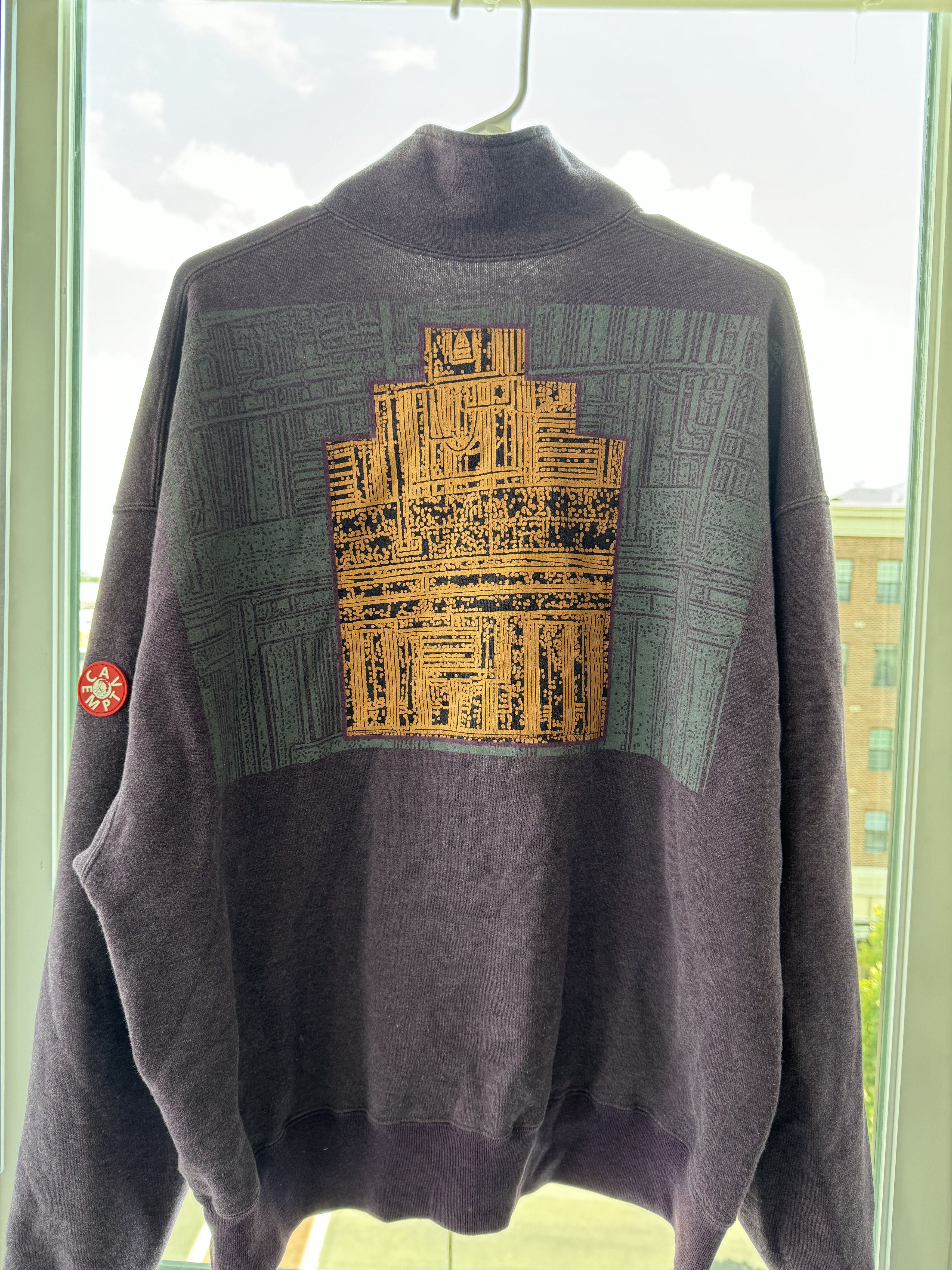 Empt Cav Empt Purple Quater Zip