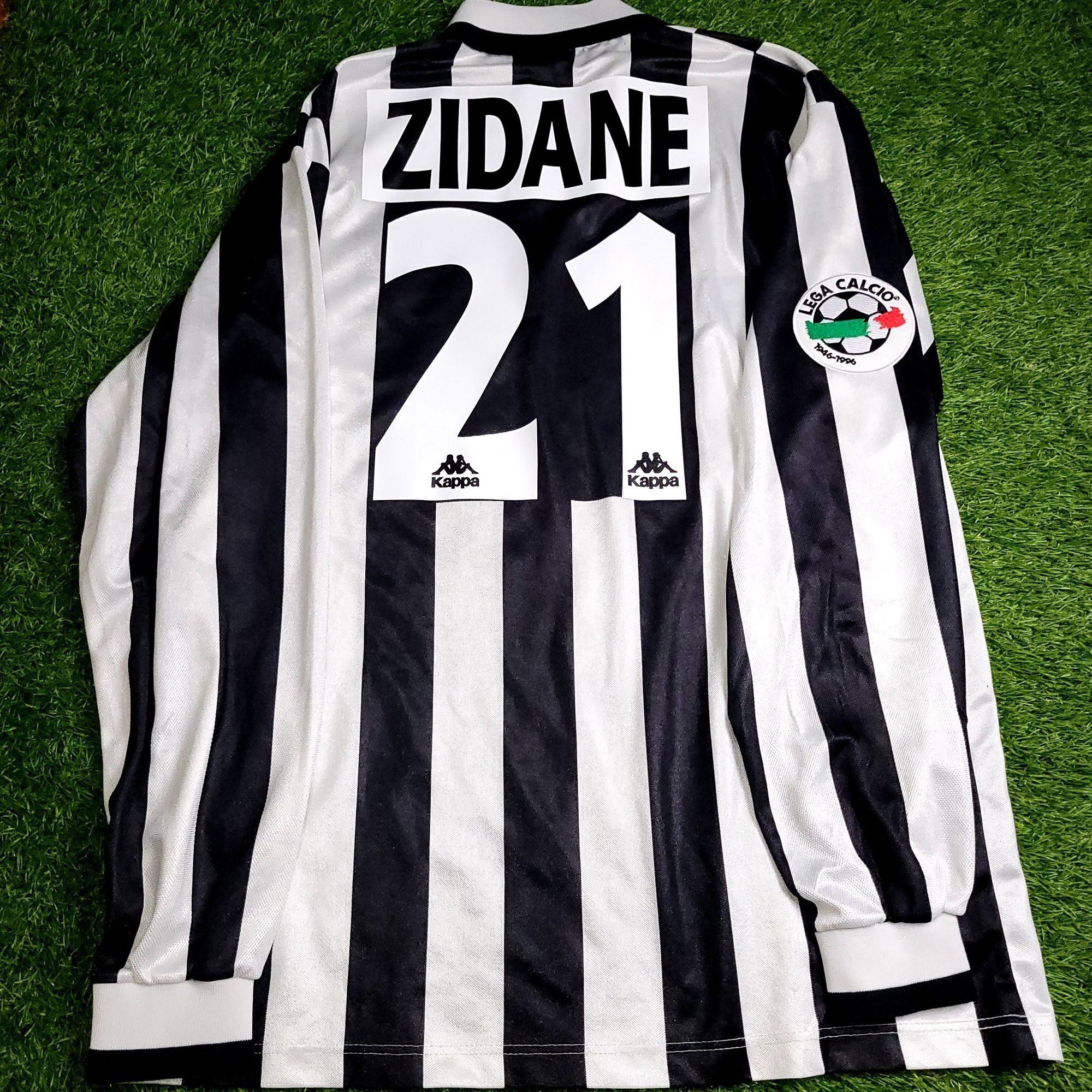 Zidane Juventus Kappa 1996 1997 Debut Soccer Jersey Xl