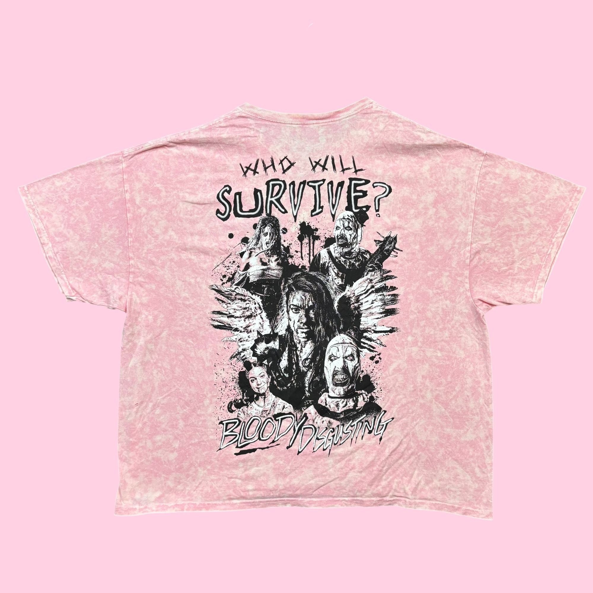 Terrifier Mineral Wash Oversized Tee 2x Hoodie, Sweatshirt | FlexRushtees.com