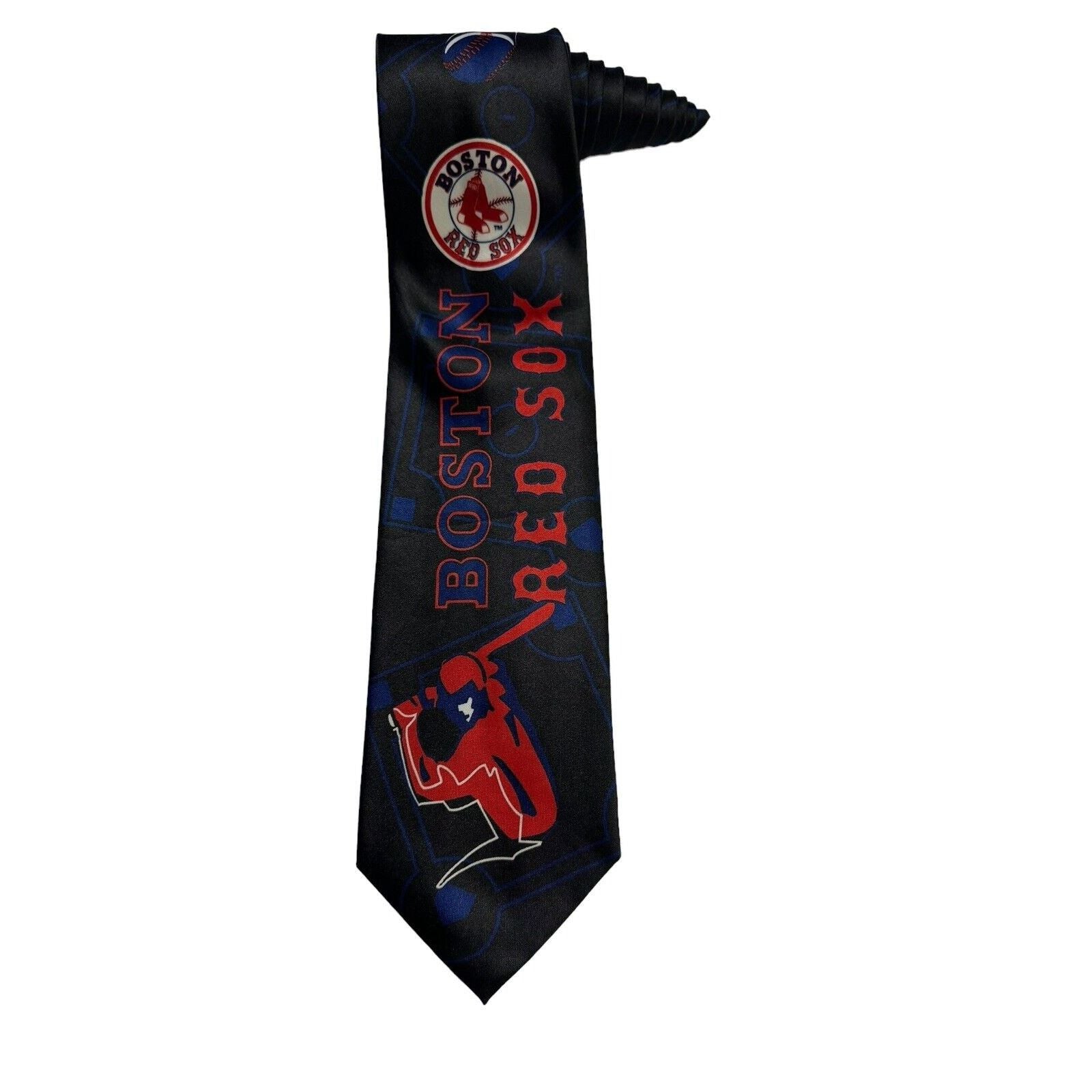 Marlin Ralph Marlin 2004 Mlb Boston Red Sox Baseball Necktie