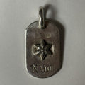 Hearts Chrome Hearts Raised Nyc Star Dog Tag Pendant