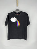 Vintage Unfledged Cloud Puke Rainbow Funny Graphic T Shirt 00s Hoodie, Sweatshirt | FlexRushtees.com