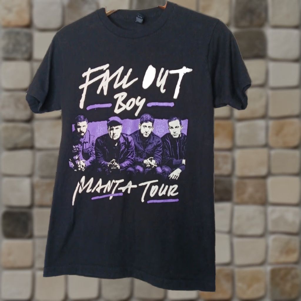Tultex Vintage Fall Out Boy Manta Tour 2018 Shirt Unisex S Short Sleeve Band Dates Blkt0 Hoodie, Sweatshirt