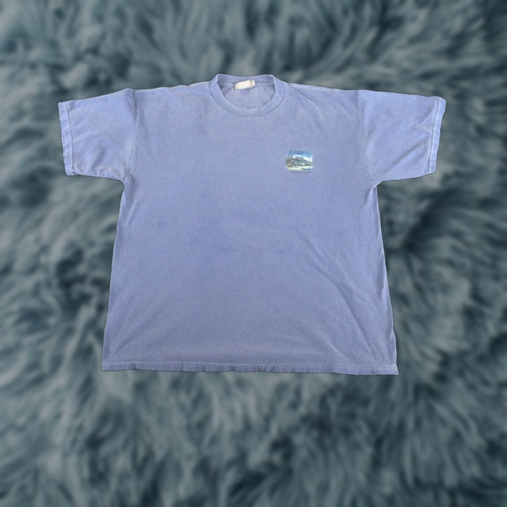 West Trends Paradise Island Bahamas Graphic Tee Shirt Adult Large Blue Short Sleeve Tropica