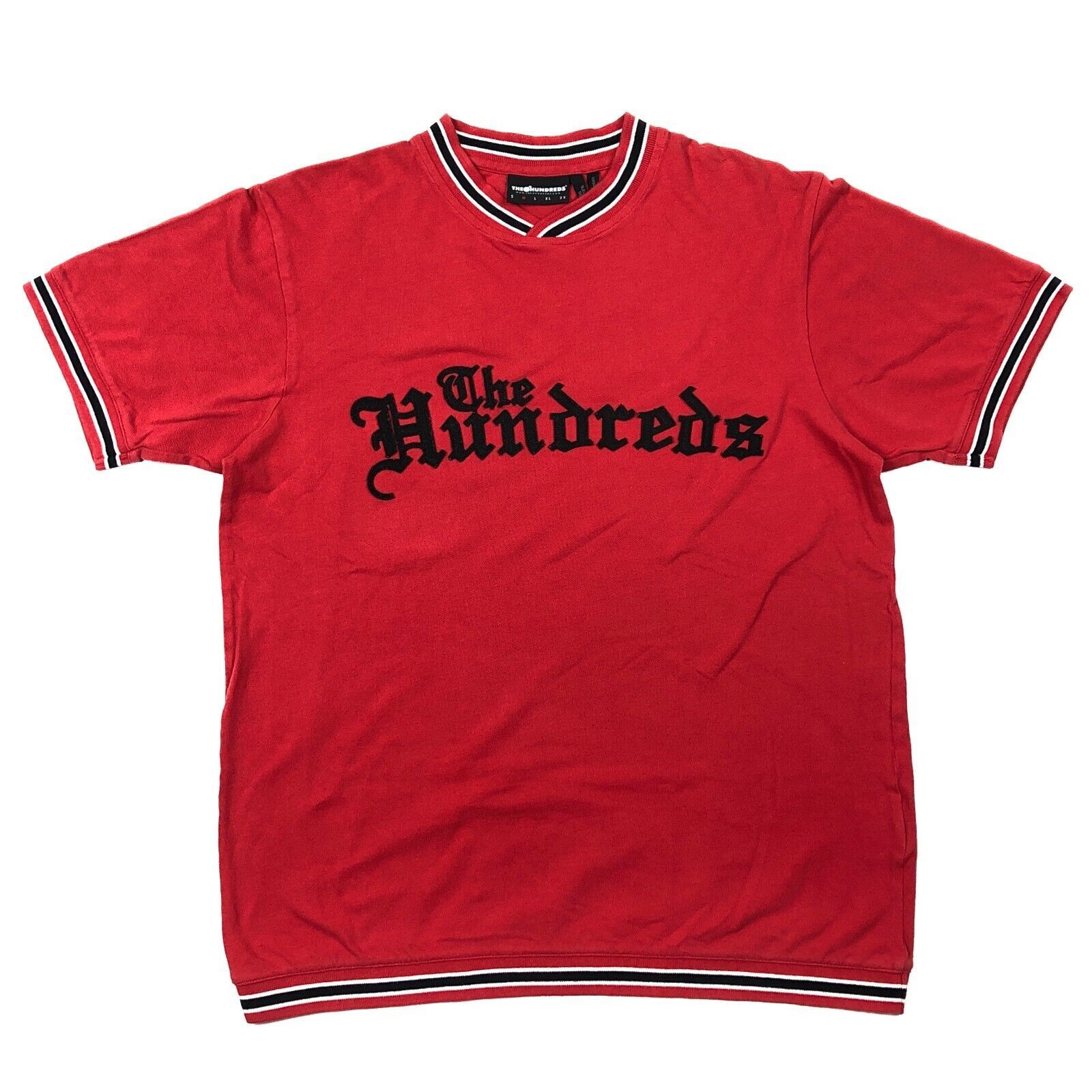 Hundreds The Hundreds Old English Spellout Red T Shirt Tee Size M Hoodie, Sweatshirt | FlexRushtees.com