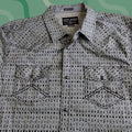 James Vintage Cody James Western Pearl Snap Shirt Mens 2xl Gray Geometric Pattern Cowboy Shirt Hoodie, Sweatshirt