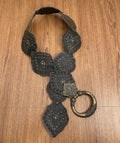 If Six Was Nine Studded Flower Metal Belt