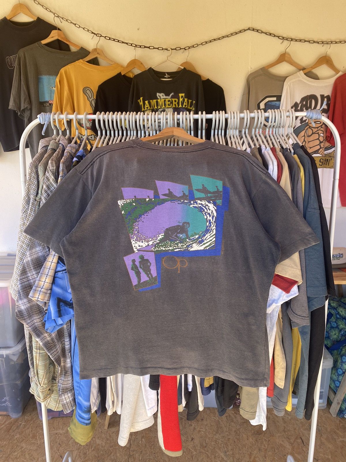Vintage Rare 1988 Ocean Pacific Surf Tee