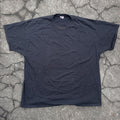 Vintage Y2k Fruit Of The Loom Blank Faded Black Shirt