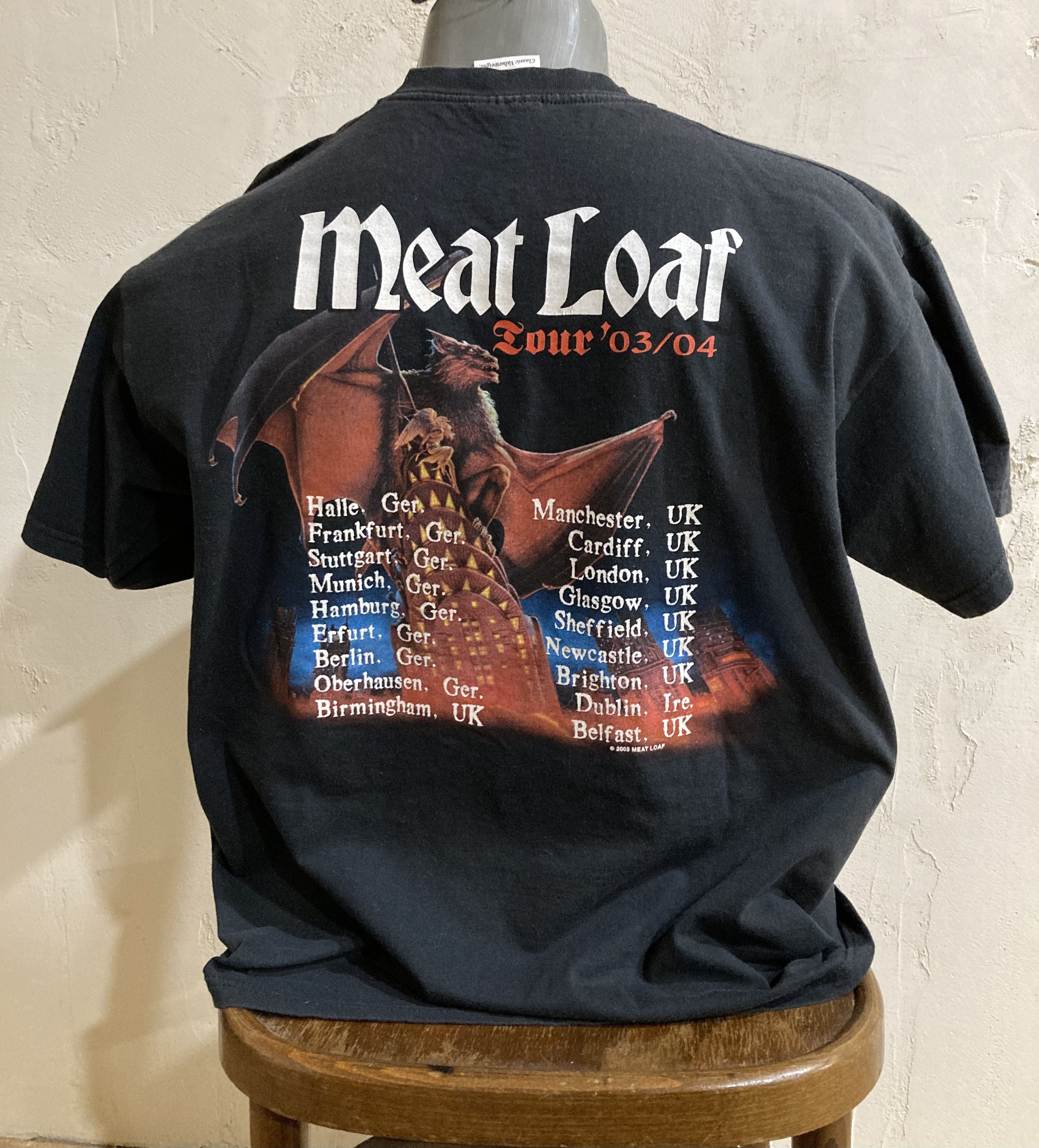 Band Tees Vintage Meat Loaf Tour 03 04 European Tee Hoodie, Sweatshirt | FlexRushtees.com