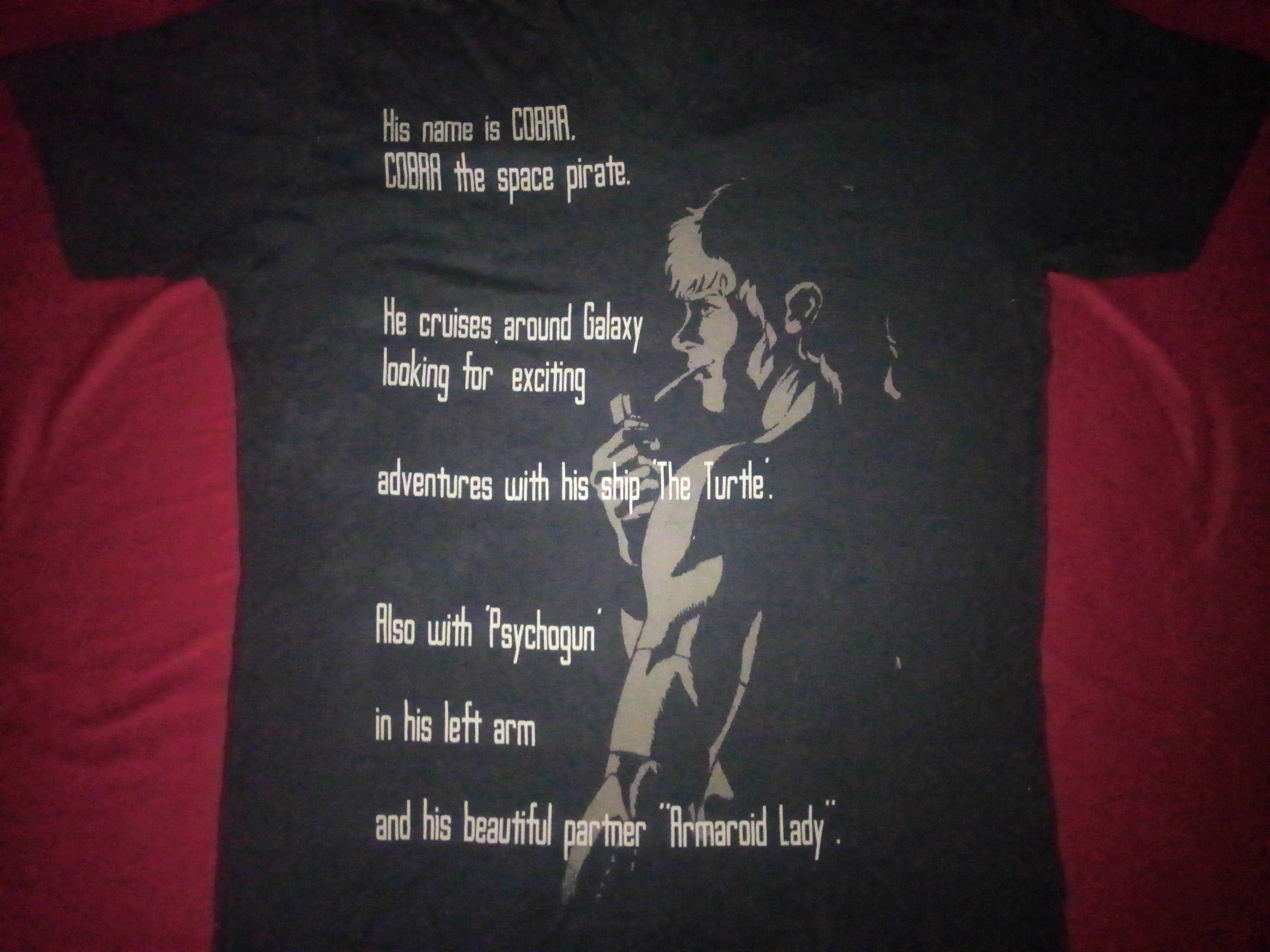 Uniqlo Cobra Space Pirate Shirt Anime Cowboy Bebop