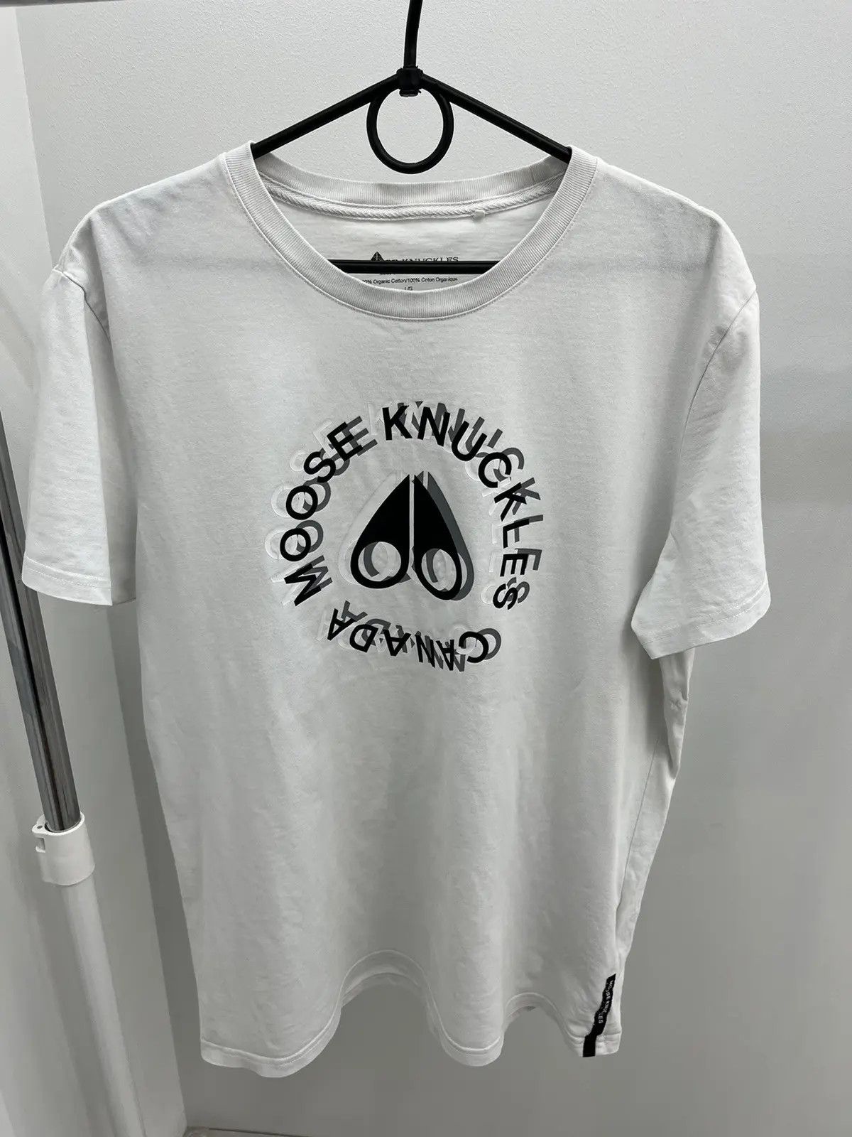 Knuckles Moose Knuckles Cotton Logo Printed Tee T Shirt Hoodie, Sweatshirt | FlexRushtees.com
