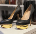 Olympia Charlotte Olympia Dolly Platform Pumps In Navy Gold 40 5it T-Shirts, Hoodie, Sweatshirt | FlexRushtees.com