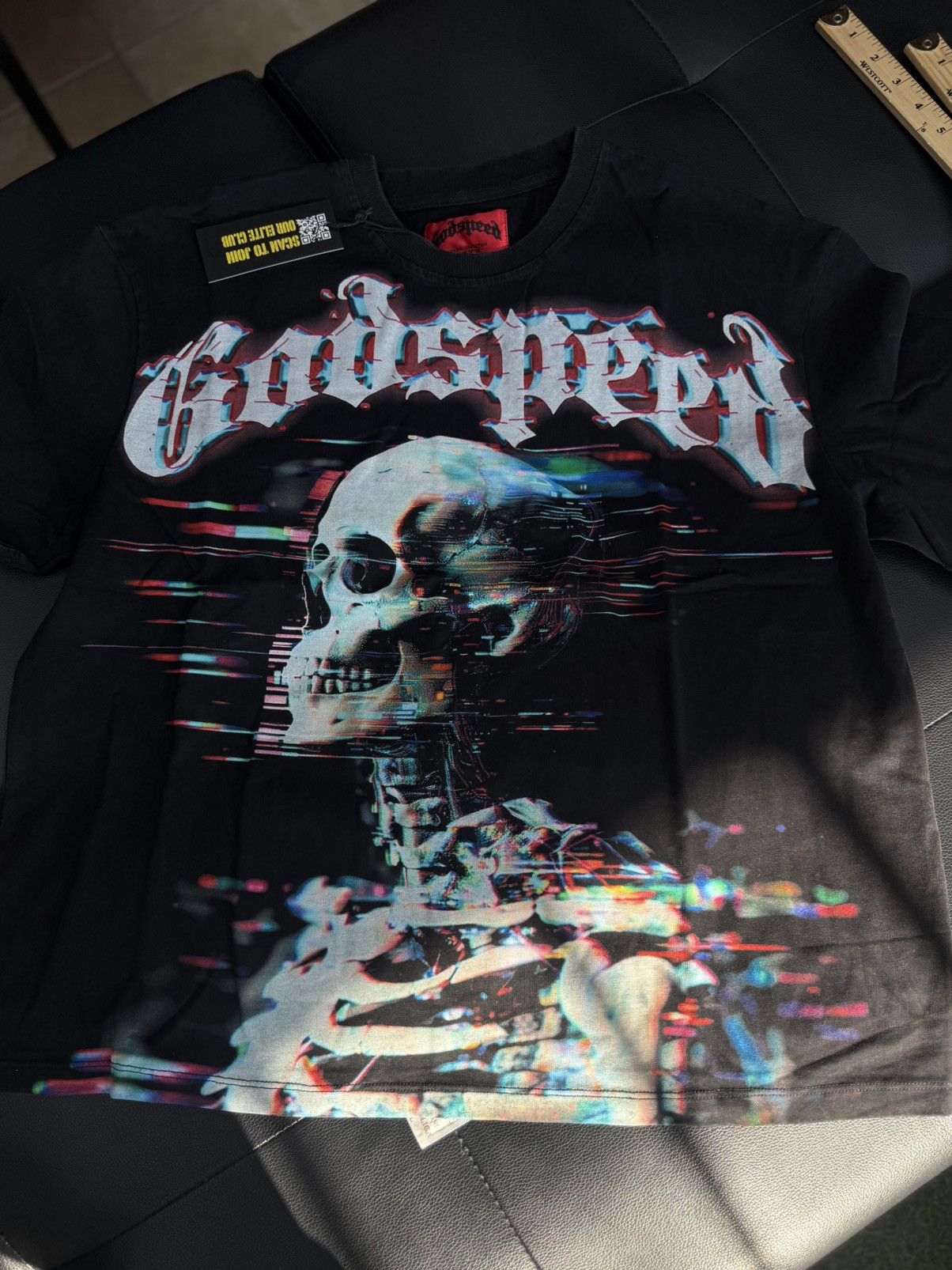 Godspeed Black Matrix Glitch Tee Shirt Size L New