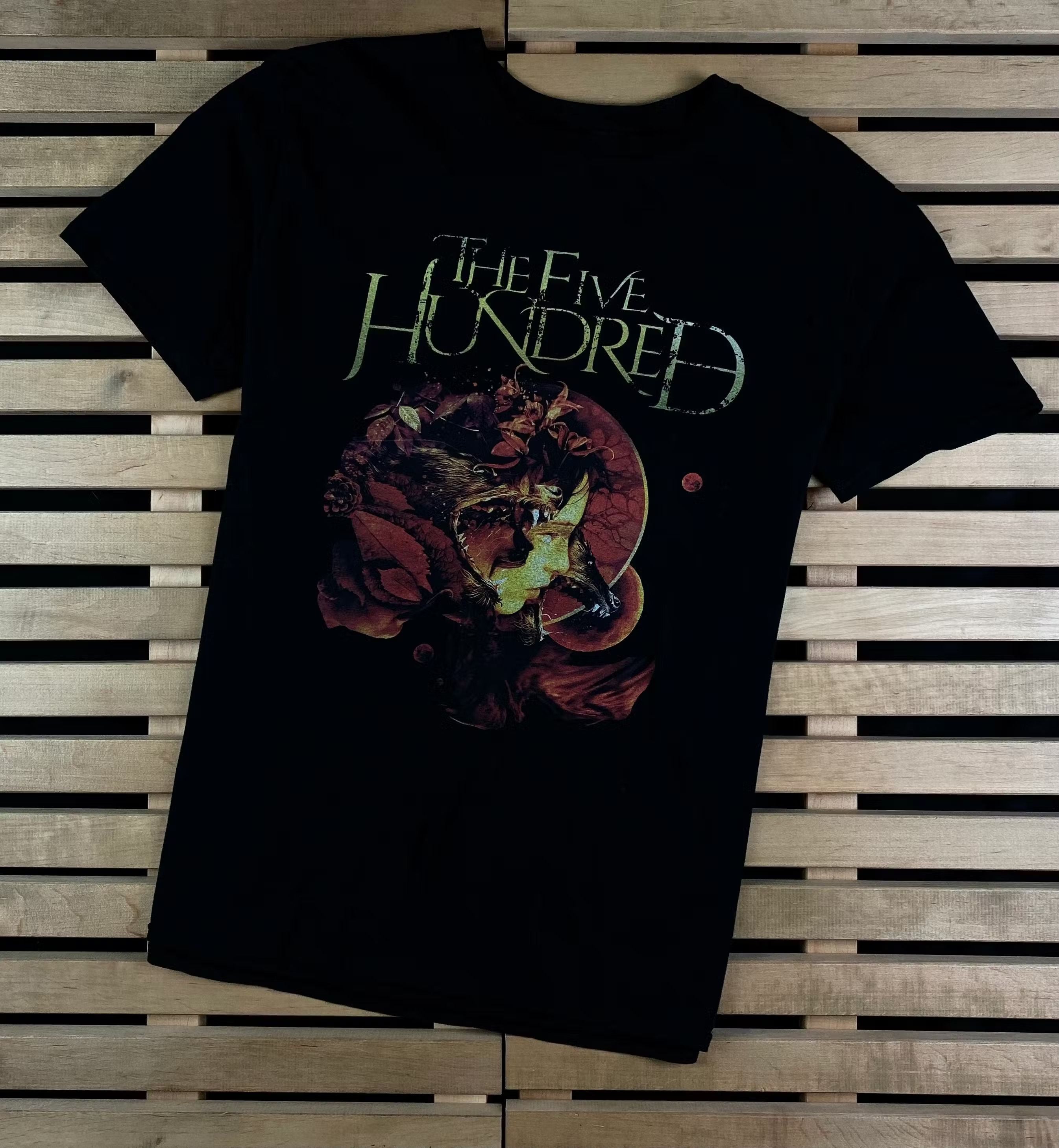 Mens Vintage T Shirt The Five Hundred Band Size L Hoodie, Sweatshirt | FlexRushtees.com