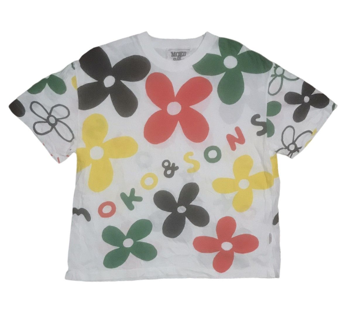 Vintage 80s Moko Sons Floral Art Tee