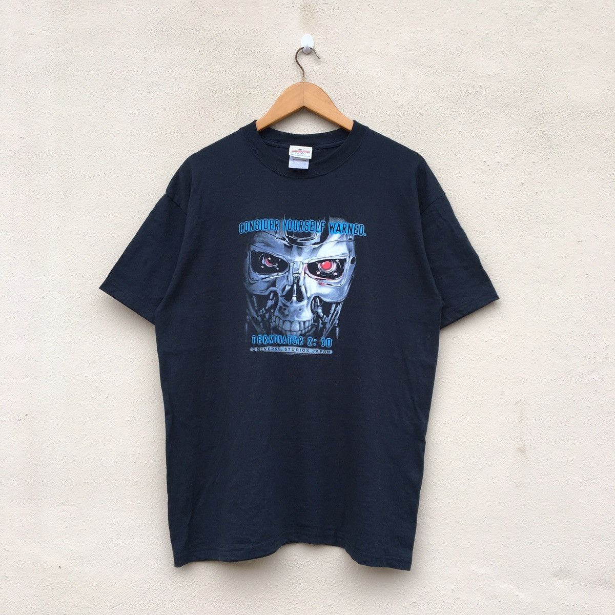 Rare Vintage 90s Terminator 2 3d Universal Studio T Shirt