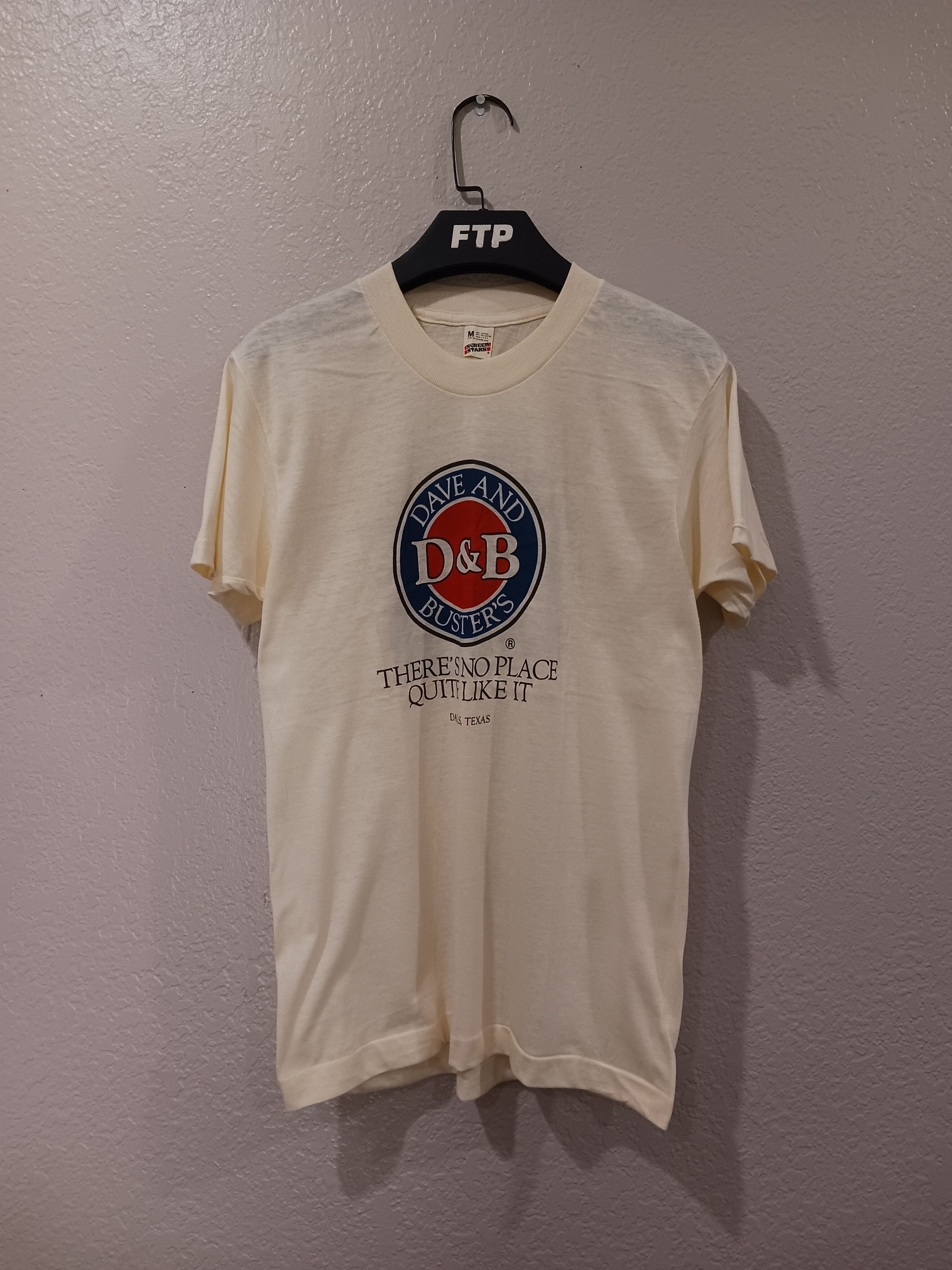 Vintage Dave Buster S Dallas Texas 1980s Vintage Screen Stars Tee