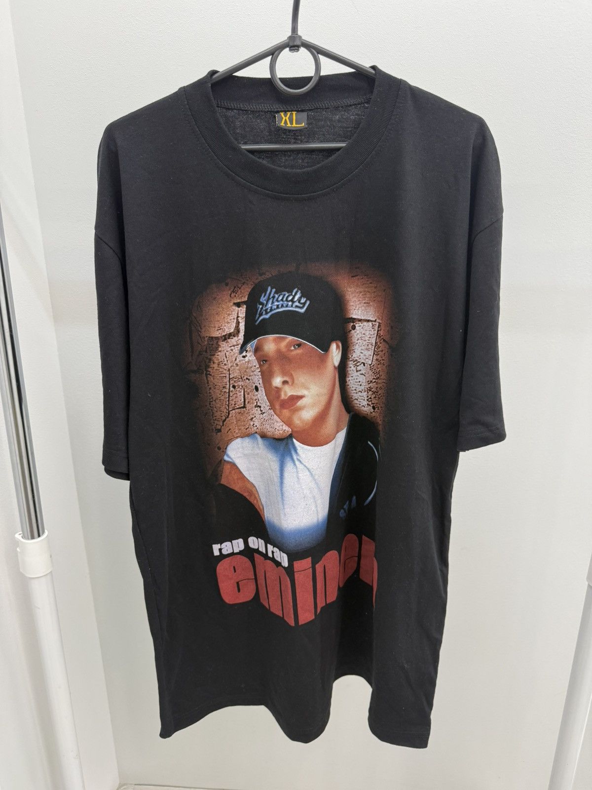 Eminem X Rap Tees Vintage 90s Eminem Printed Short Sleeve T Shirt Tee Hoodie, Sweatshirt | FlexRushtees.com