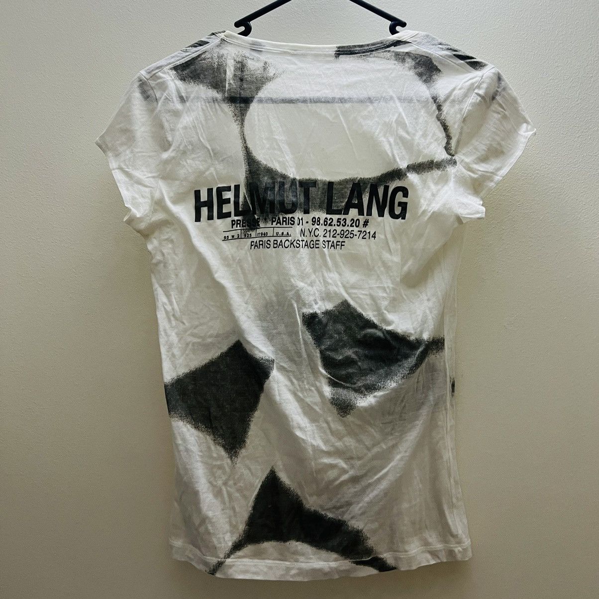 Lang Helmut Lang 2004 Backstage Staff Tee Hoodie, Sweatshirt | FlexRushtees.com