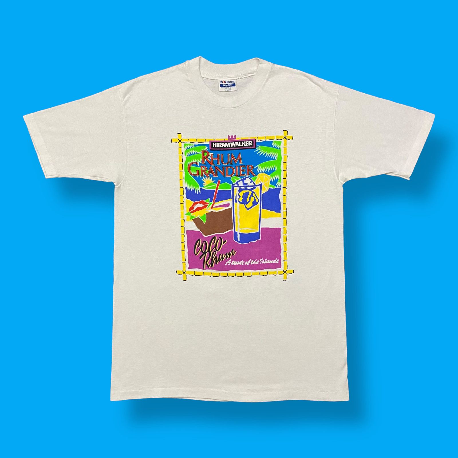 Vintage Tropical Drink Shirt Rum Island Taste Graphic Tee