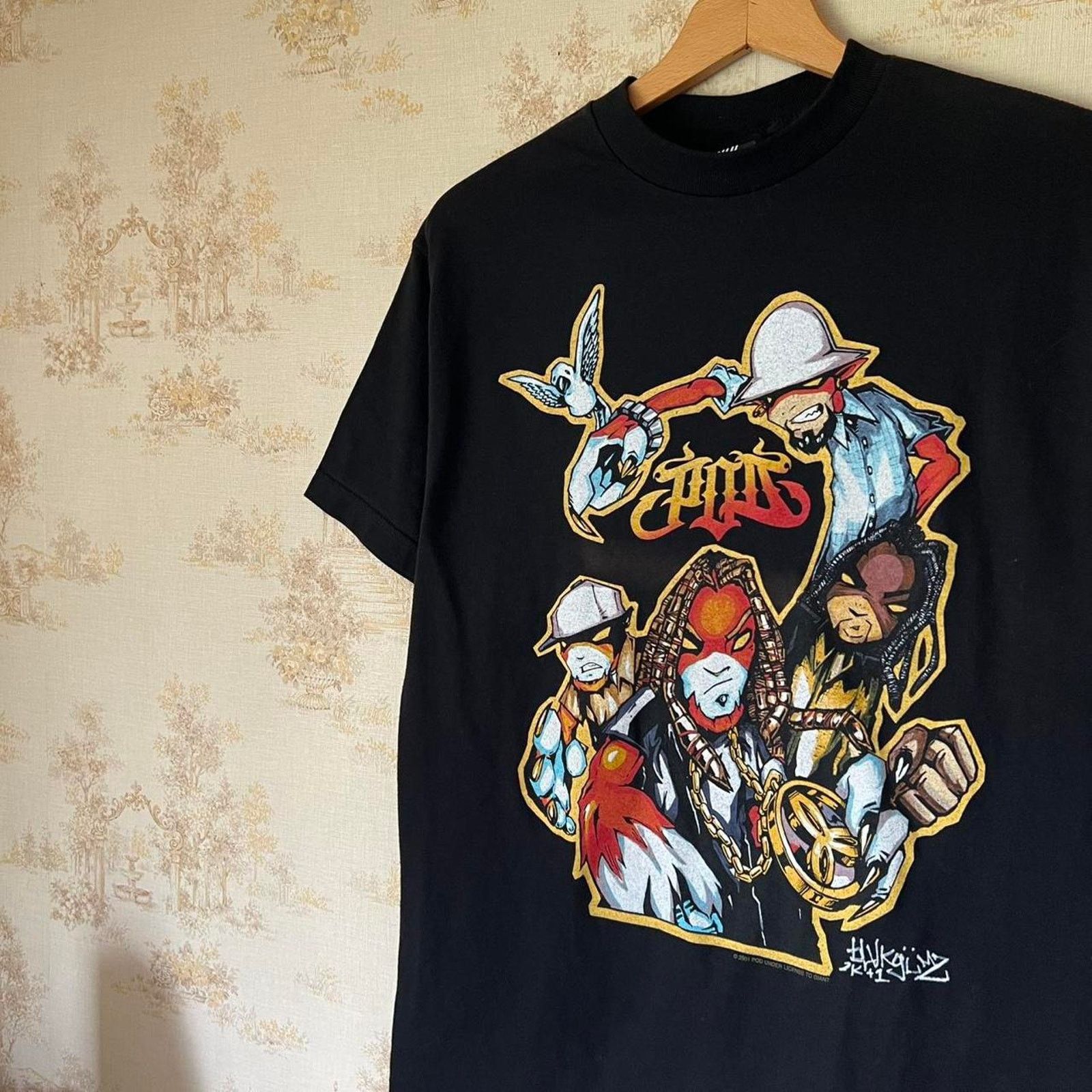 Nwot 2001 Giant P O D Anime Graffiti T Shirt