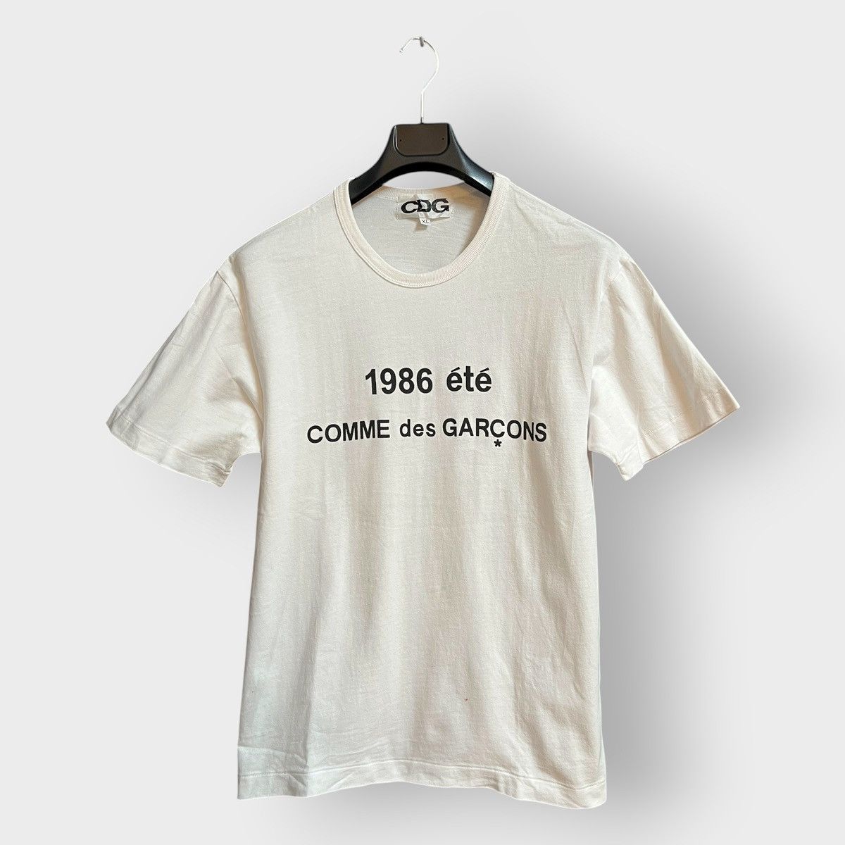 Cdg By Comme Des Garcons Archival 2010s Comme Des Garcons Cdg 1986 Logo Tee Xl
