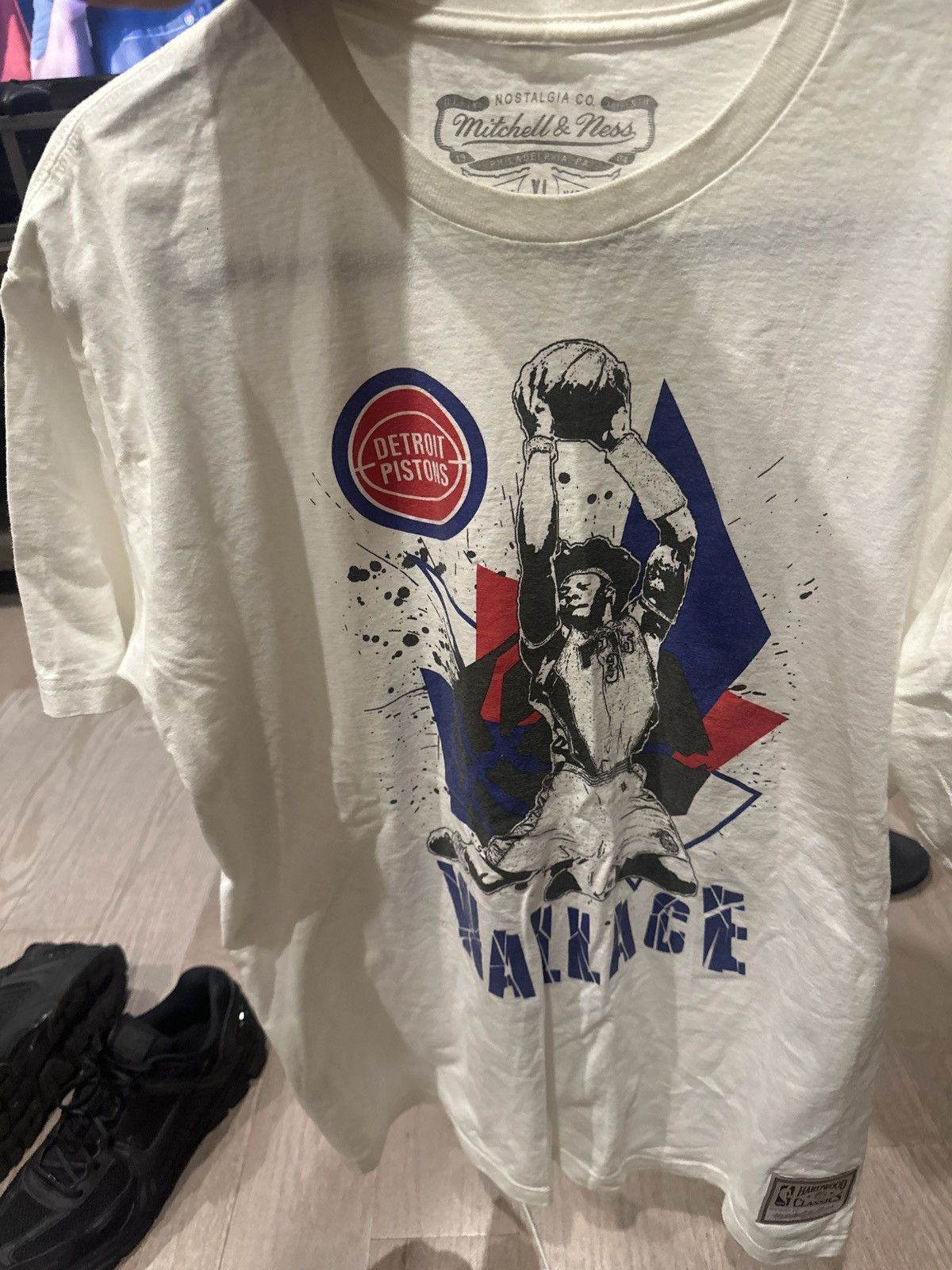 Nba Mitchell Ness Detroit Pistons Ben Wallace Shirt