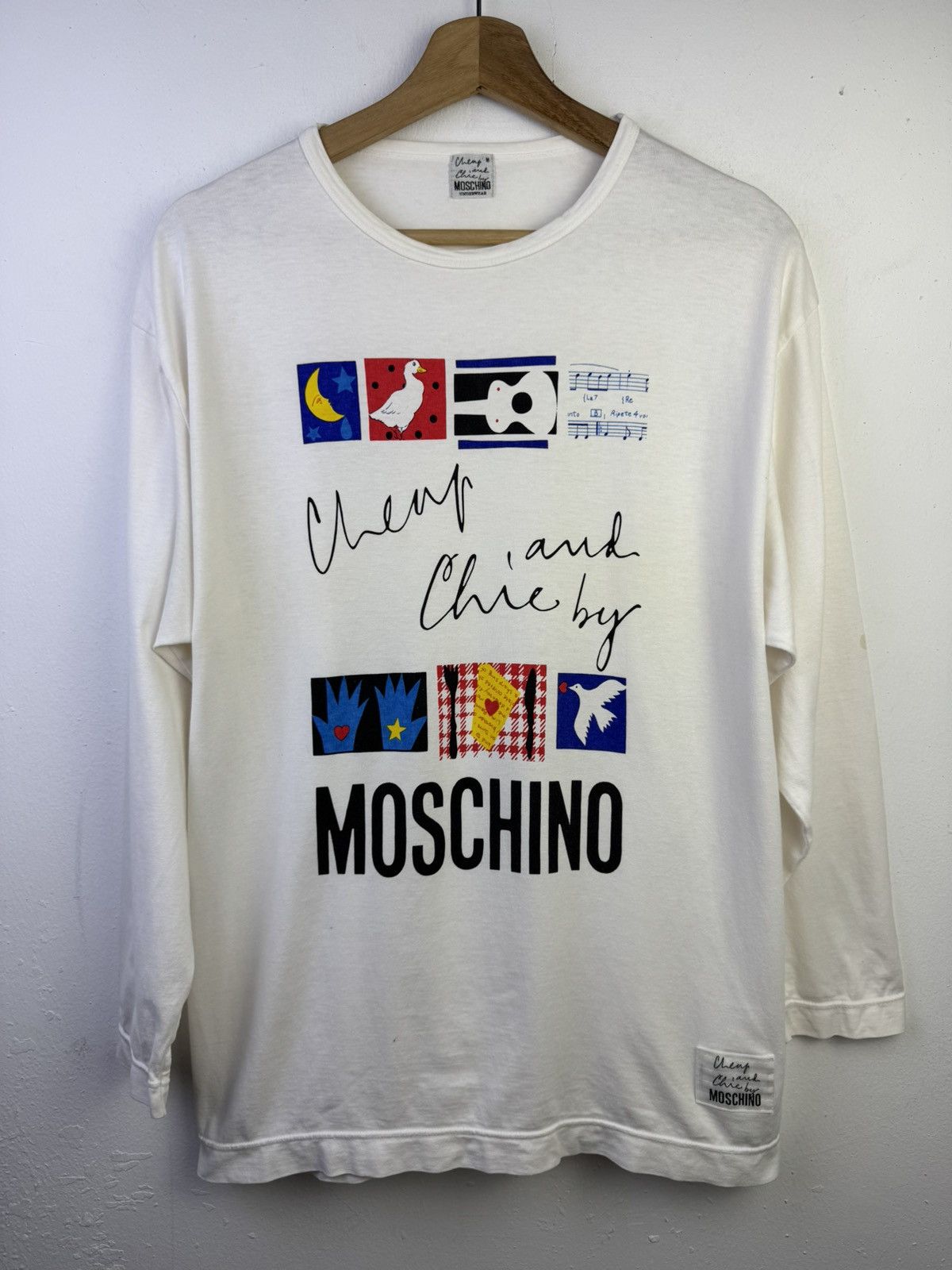 Vintage Moschino Cheap And Chic Long Sleeved T Shirt