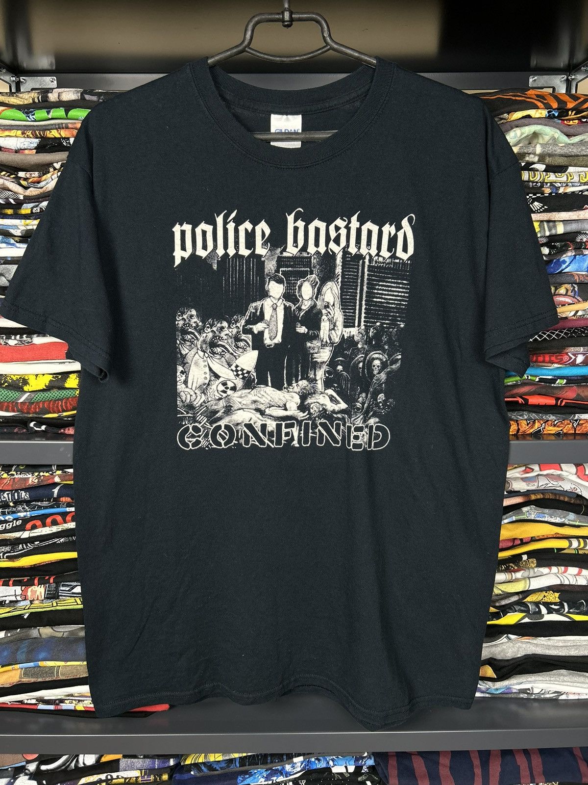 Vintage Band Doom Police Bastard T Shirt Confined