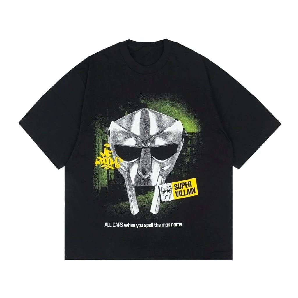 Rap Tees Mf Doom Tee Mask Black