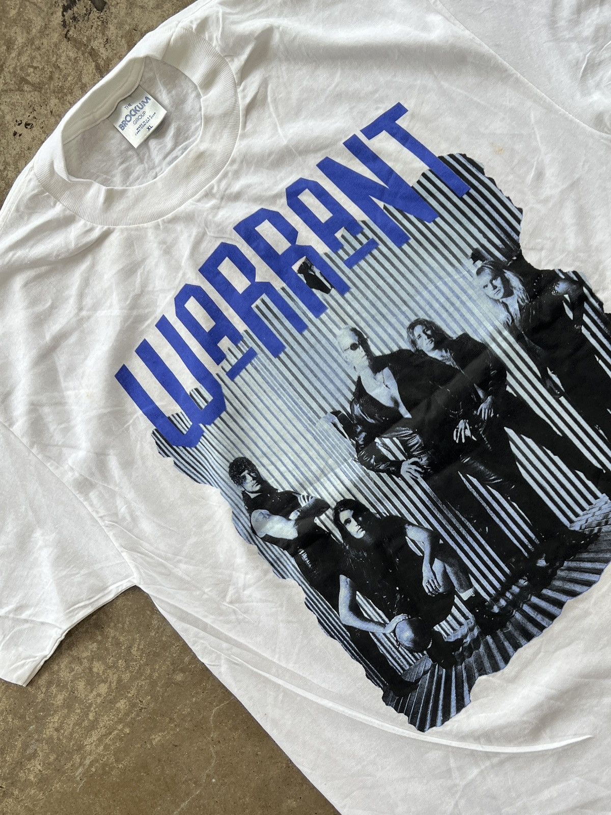 Band Tees Vintage Brockum 1992 Warrant Hair Of The Dog World Tour Xl
