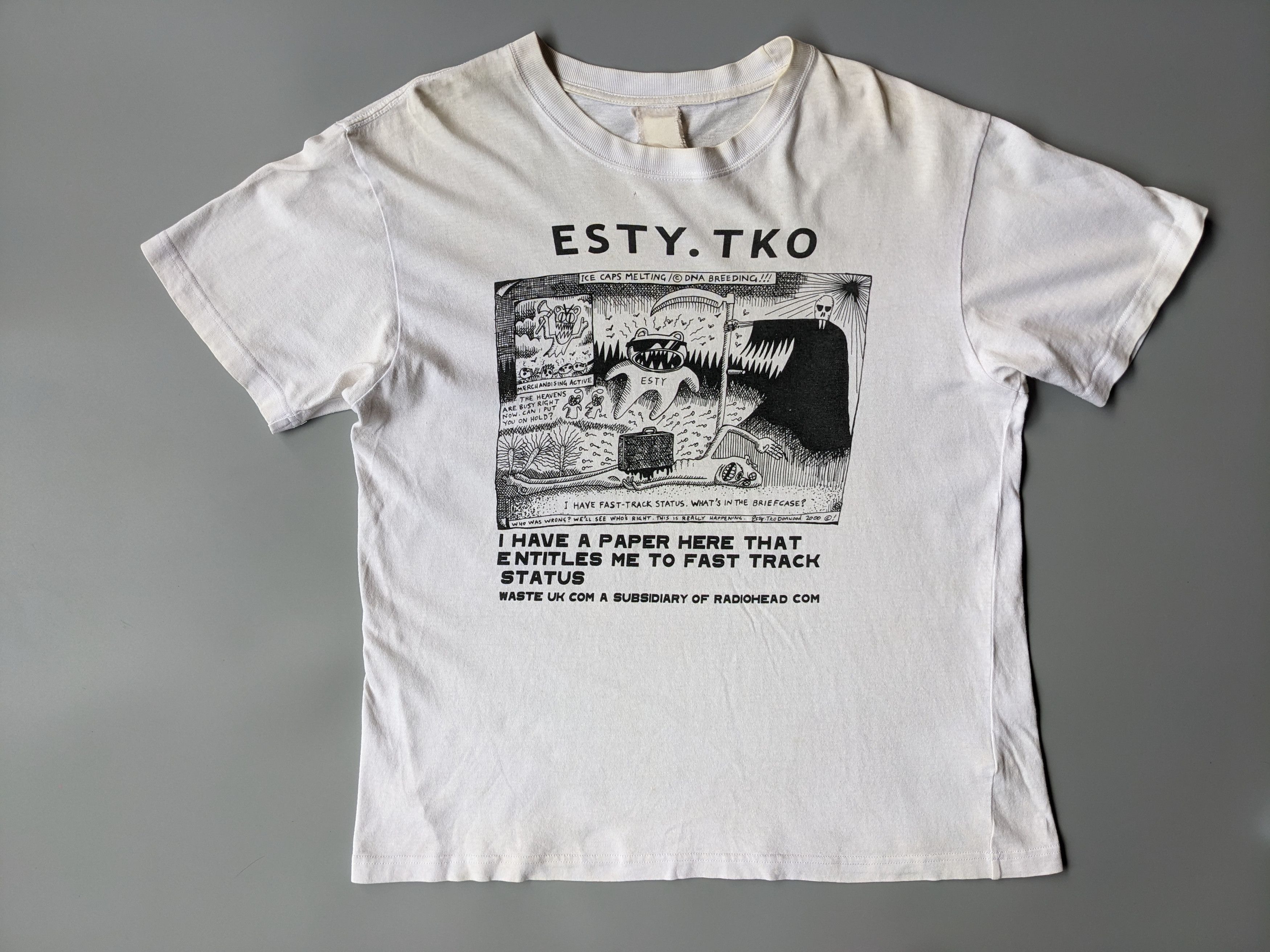 Band Tees Vintage 2000 Radiohead Tee Hoodie, Sweatshirt | FlexRushtees.com