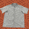 Vintage Rei Co Op Shirt Mens Xl Gray Snap Up Hiking Backpacking Short Sleeve Shirt
