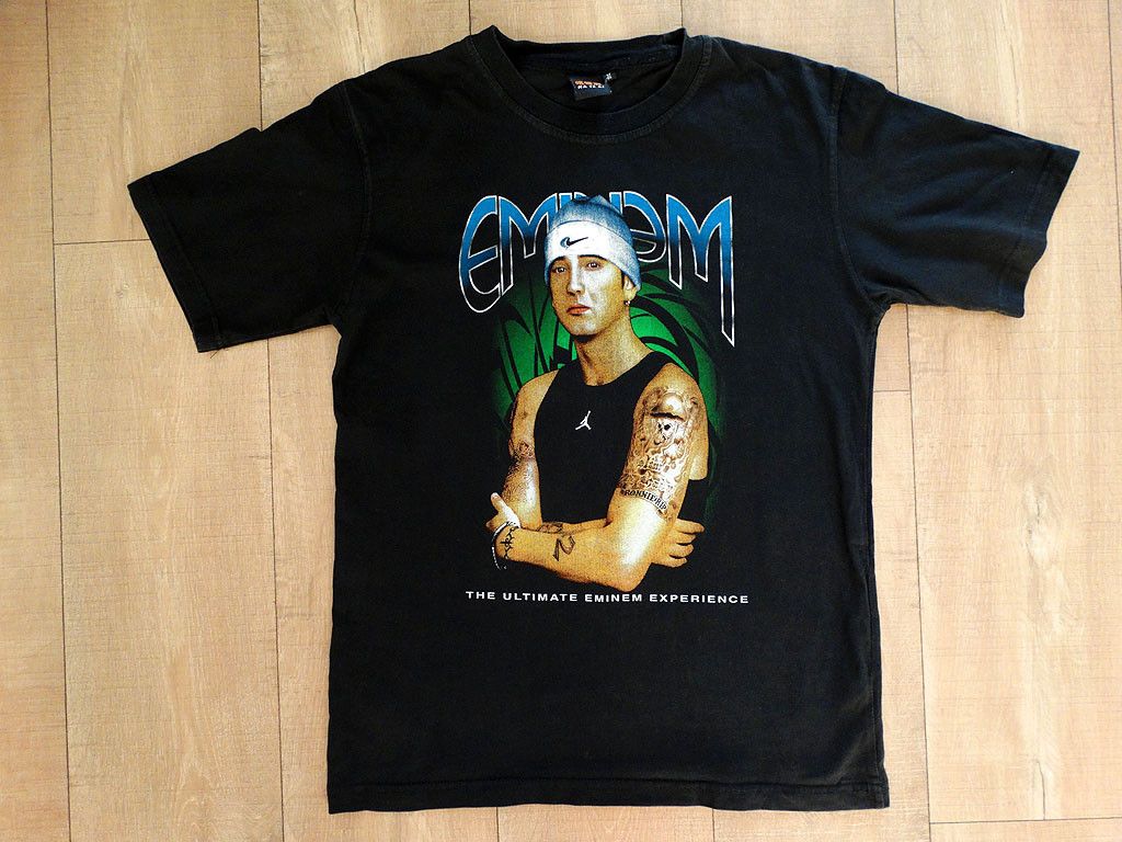 Rap Tees X Vintage Vintage Eminem Tee T Shirt M Medium Hoodie, Sweatshirt | FlexRushtees.com
