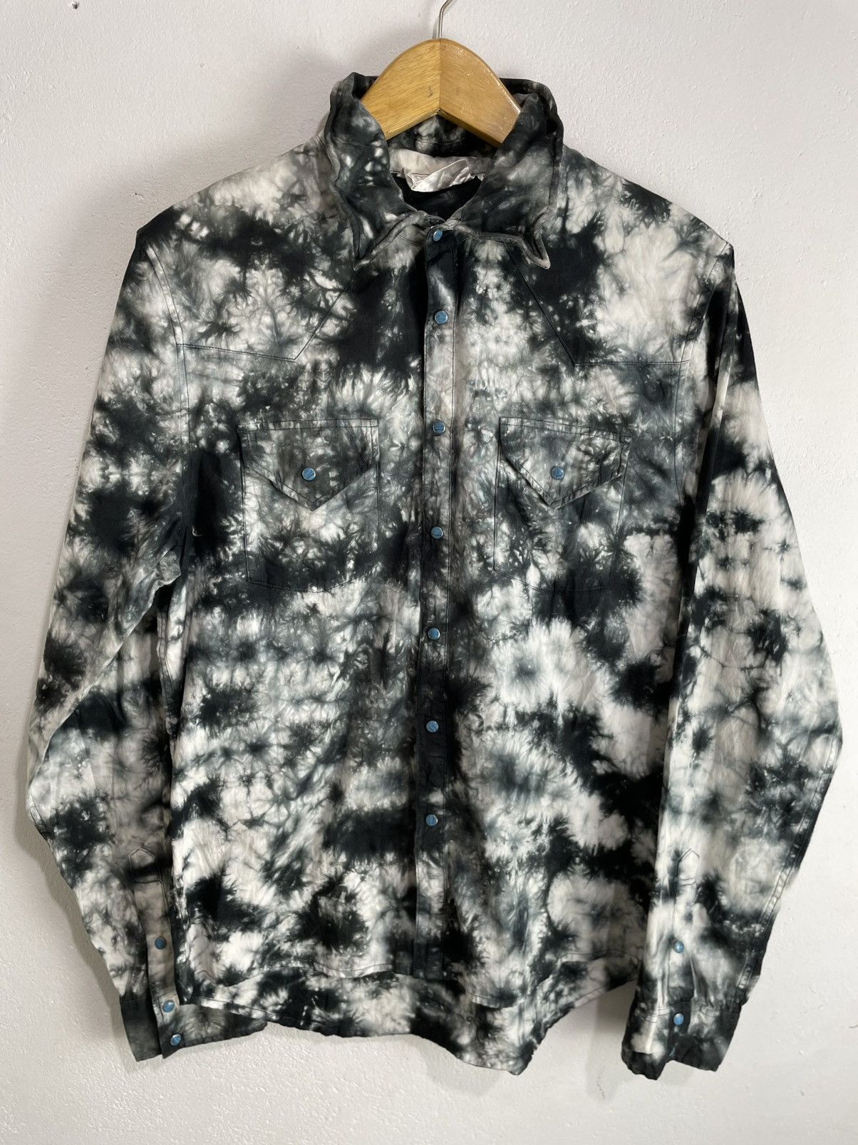 14th Addiction Six Star Bleached Shirt Abstract Gothic Style