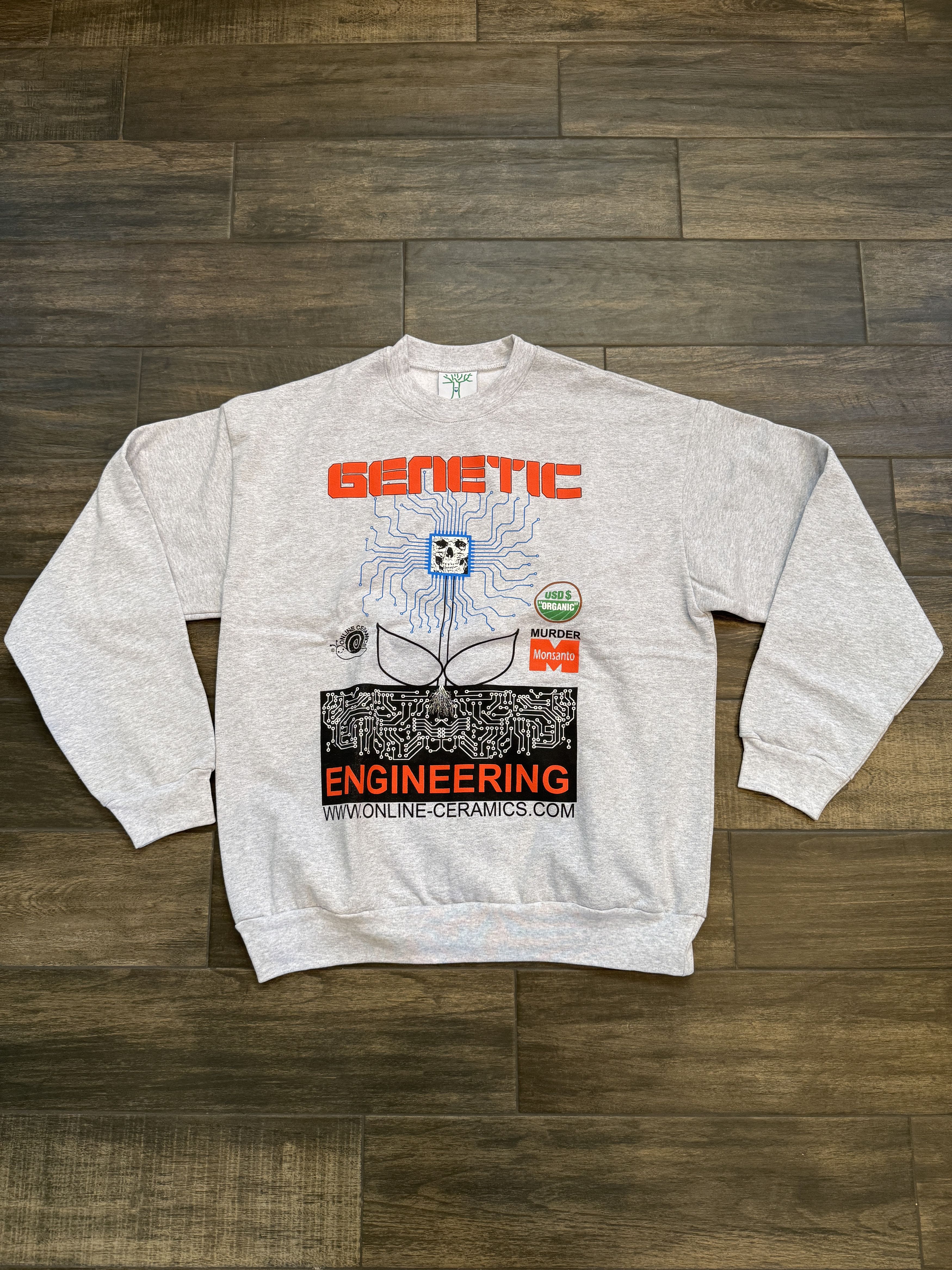 Ceramics Online Ceramics Genetic Engineering Crewneck Sweatshirt Gray T-Shirts, Hoodie | FlexRushtees.com