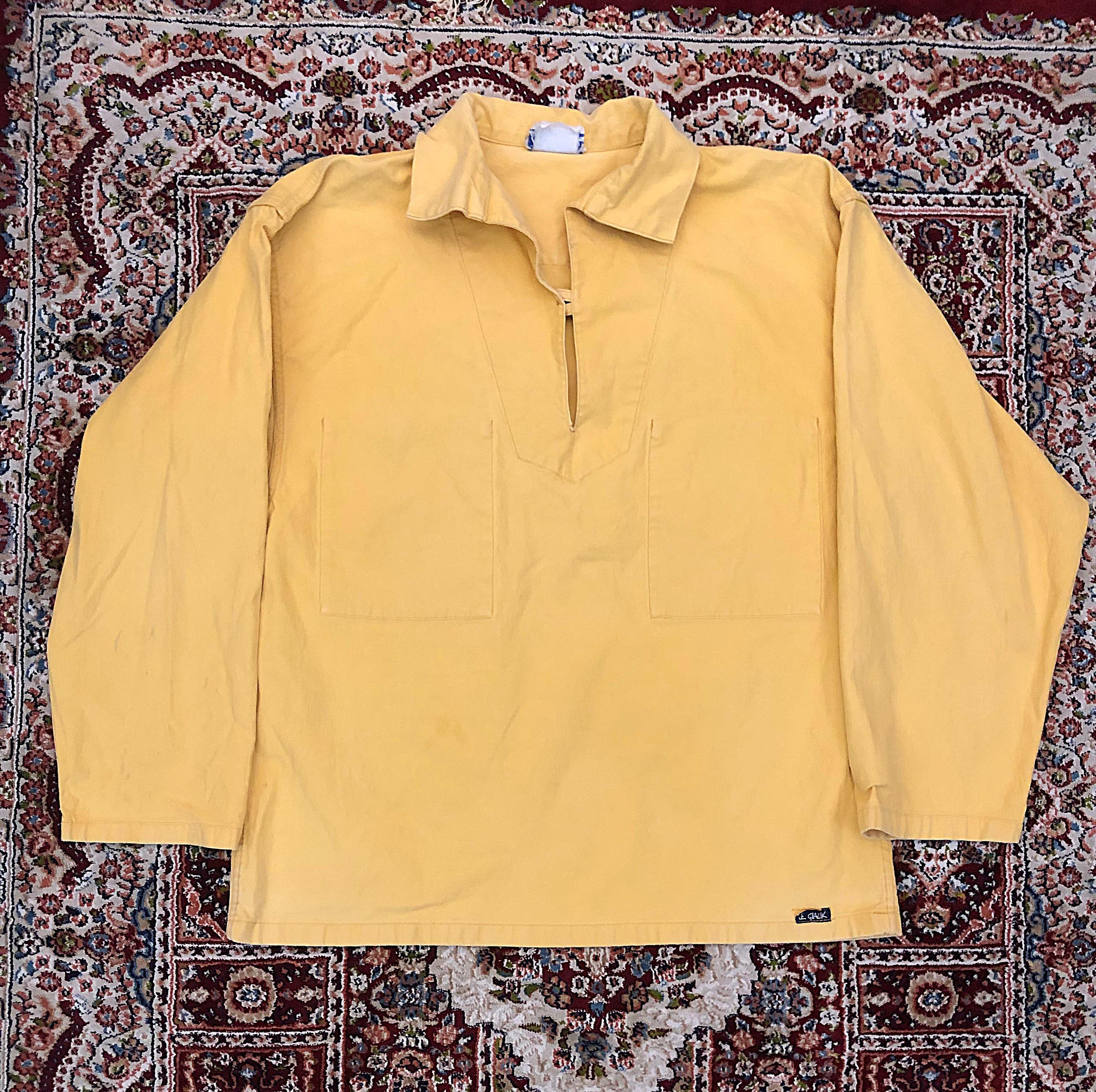 Vintage 70 S Le Glazik French Sailors Smock Shirt Yellow Hoodie, Sweatshirt | FlexRushtees.com