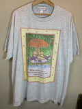 Rare Vintage Mice Mushroom Picnic Laura Trayser Art Shirt
