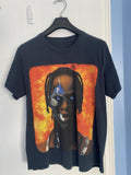 Travis Scott Cactus Jack Fortnite Washed Black T 3500 Portrait T Shirt