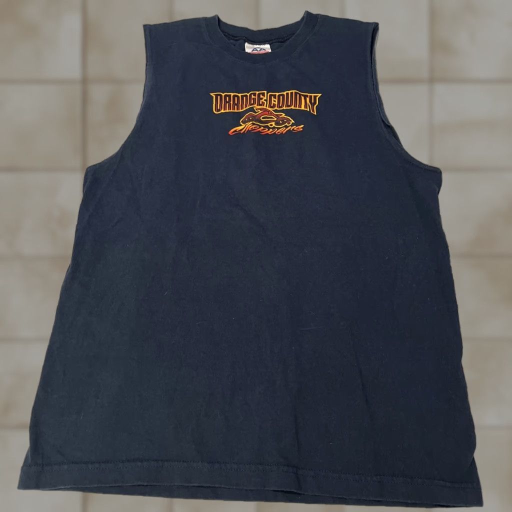 Vintage Orange County Choppers Black Sleeveless Medium T Shirt Grunge Streetwear Men M Black Hoodie, Sweatshirt