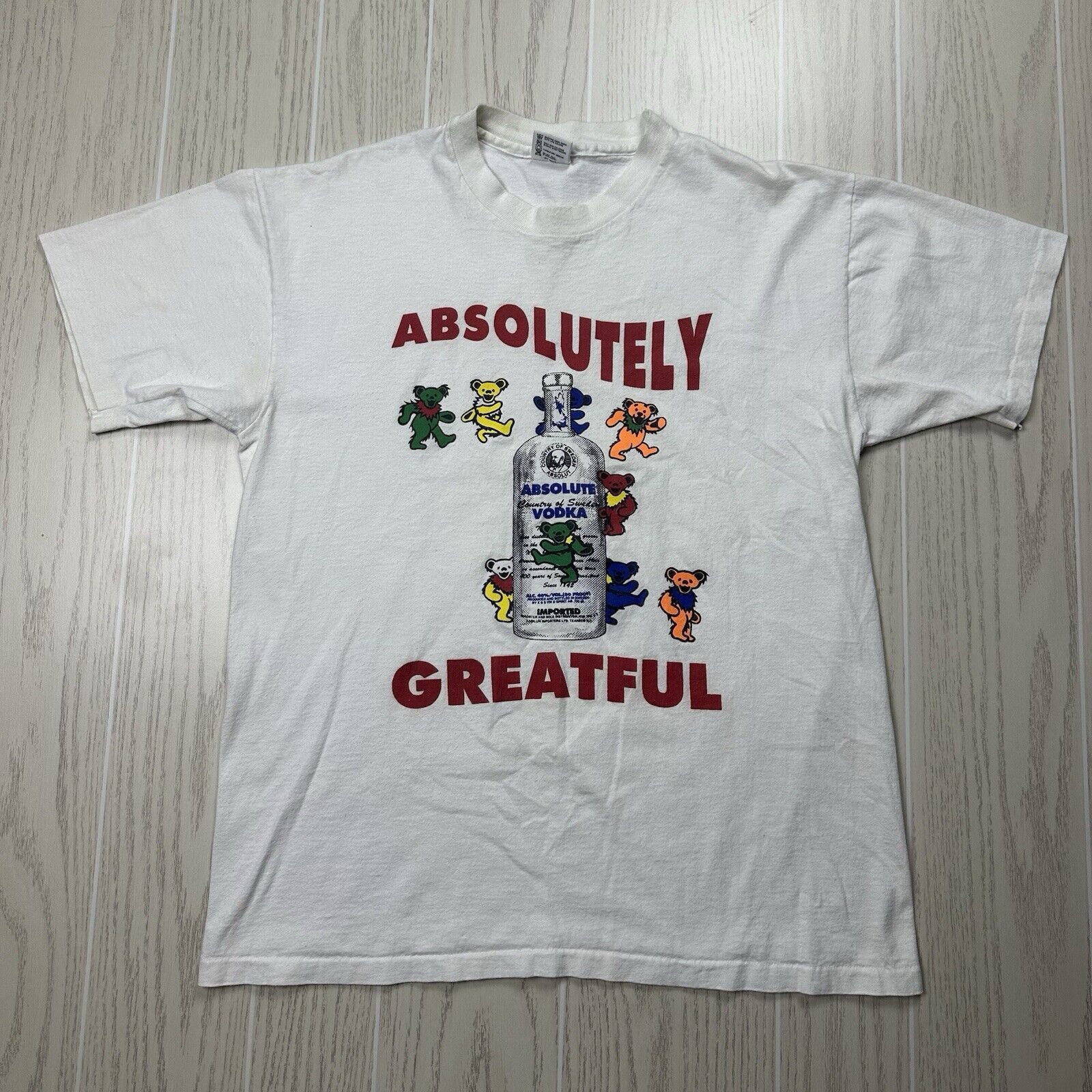 Vintage Grateful Dead Absolute Vodka Shirt Hoodie, Sweatshirt | FlexRushtees.com