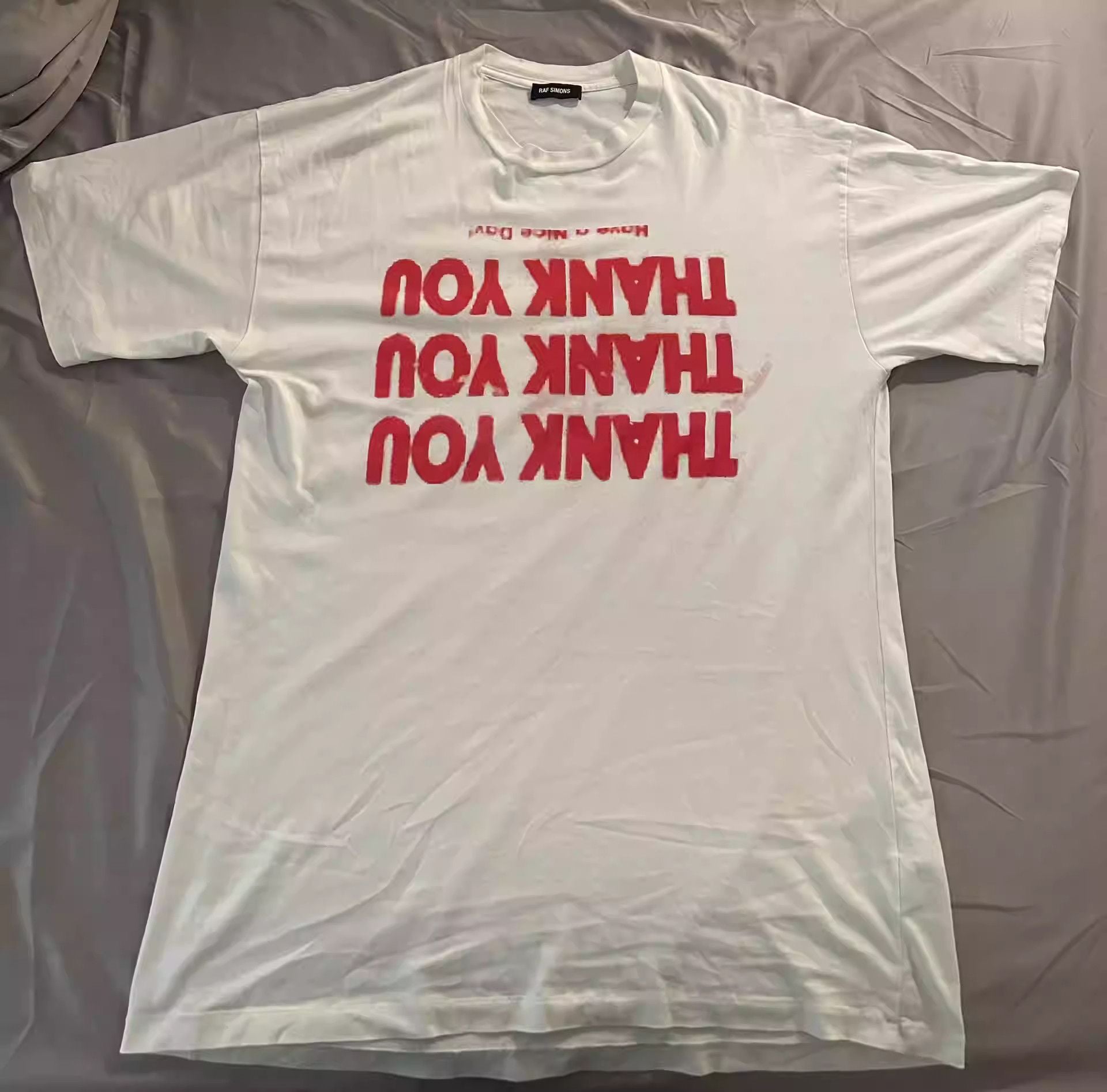 Simons Raf Simons17ss Slogan Tee