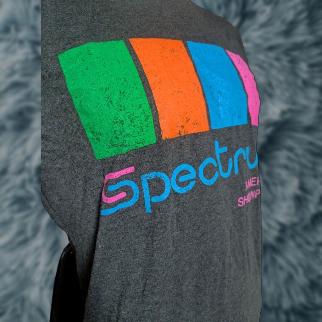 Vintage Philadelphia Spectrum T Shirt Large Graphic Tee Men Gray Cotton Blend Logo 60s 70s 8