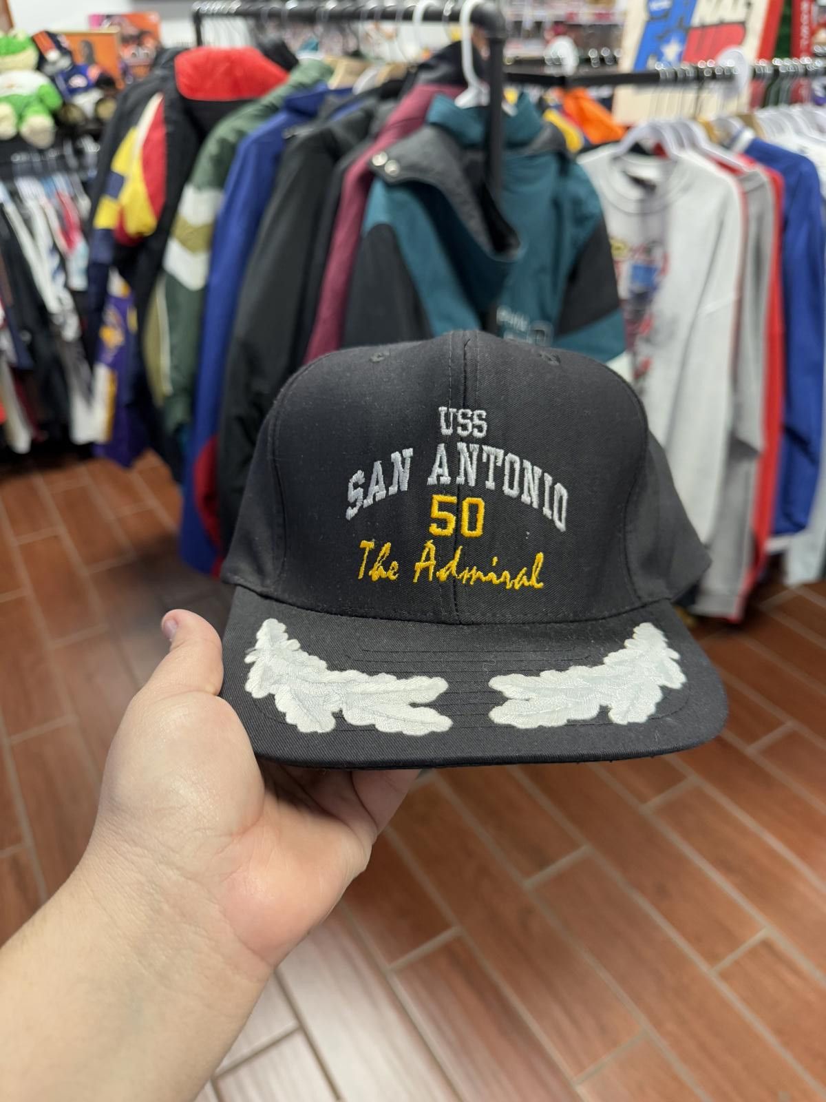 Designer San Antonio Spurs Uss The Admiral David Robinson Snapback