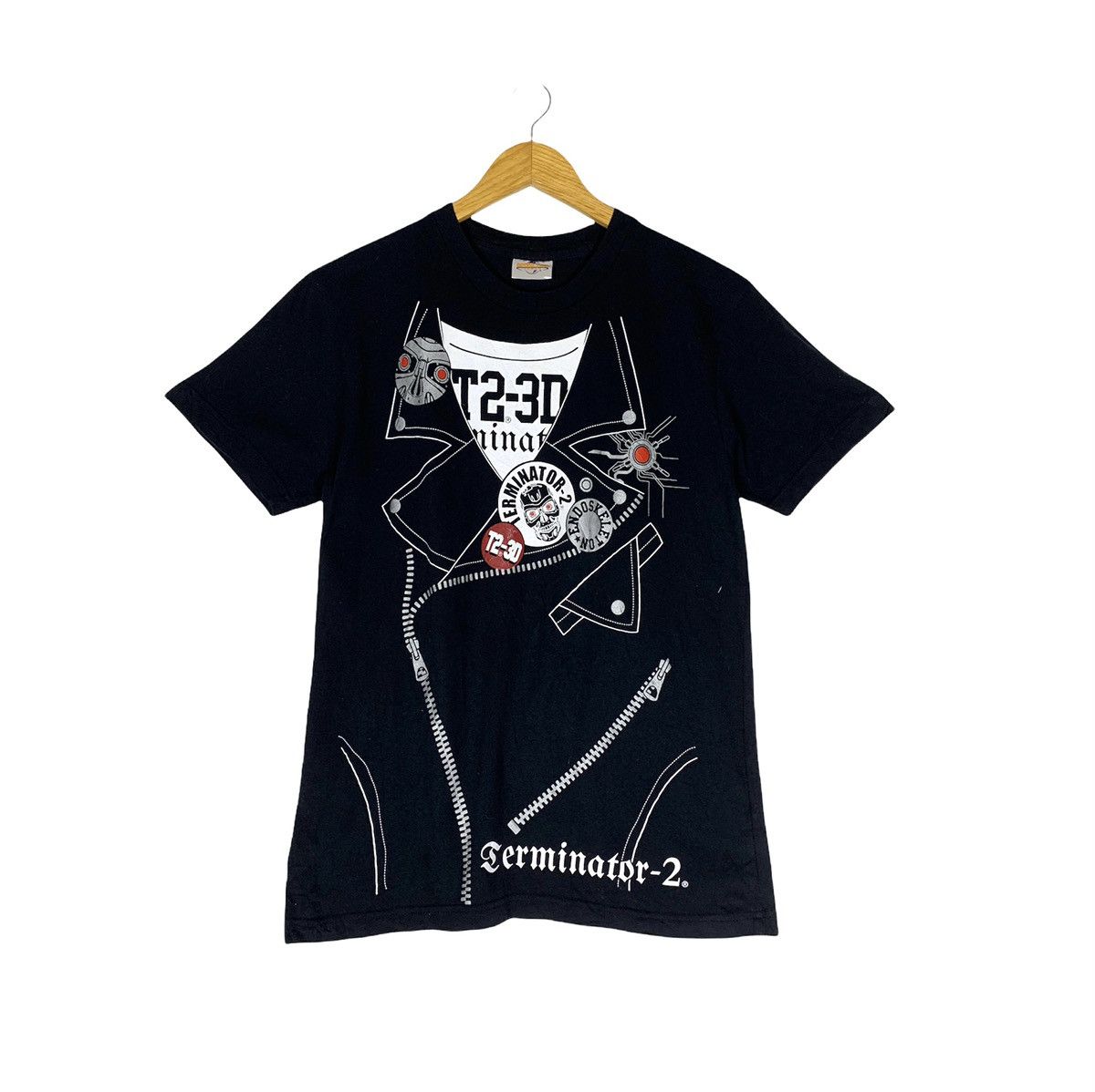 Vintage Y2k Terminator 2 3d Endokeleton Shirt