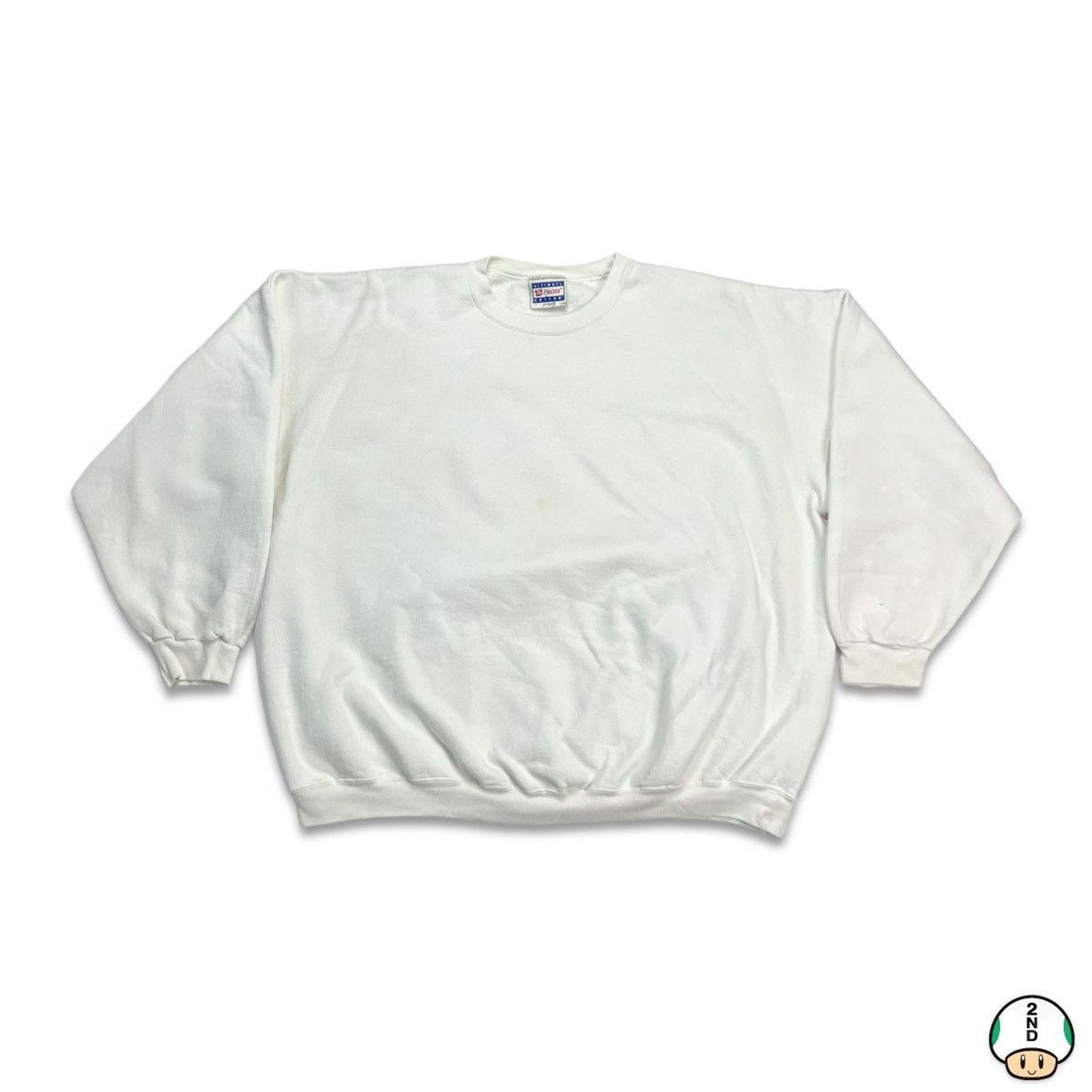 Vintage Hanes Blank Sweatshirt 90s Ultimate Cotton Pullover