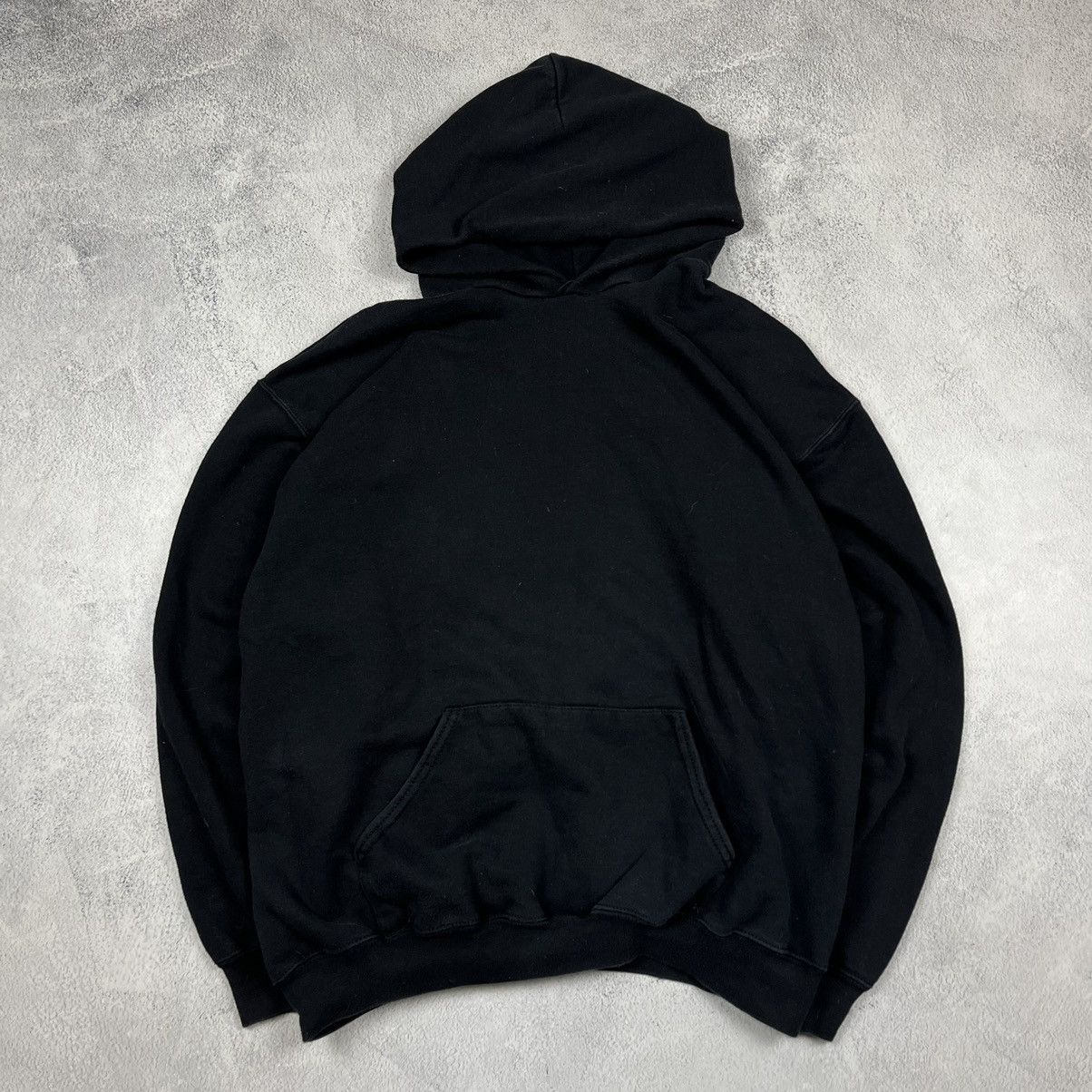 Vintage Fruit Of The Loom Basic Faded Y2k Oversized Hoodie